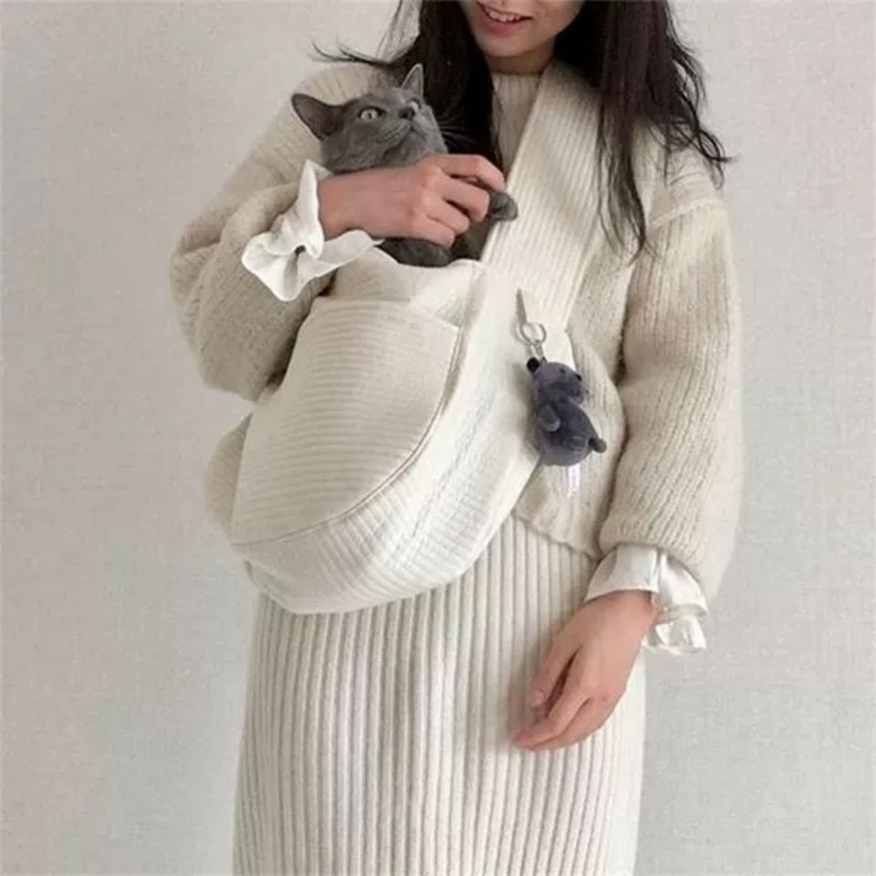 The Perfect Companion for Your Pet: Canvas Breathable Shoulder Carrier