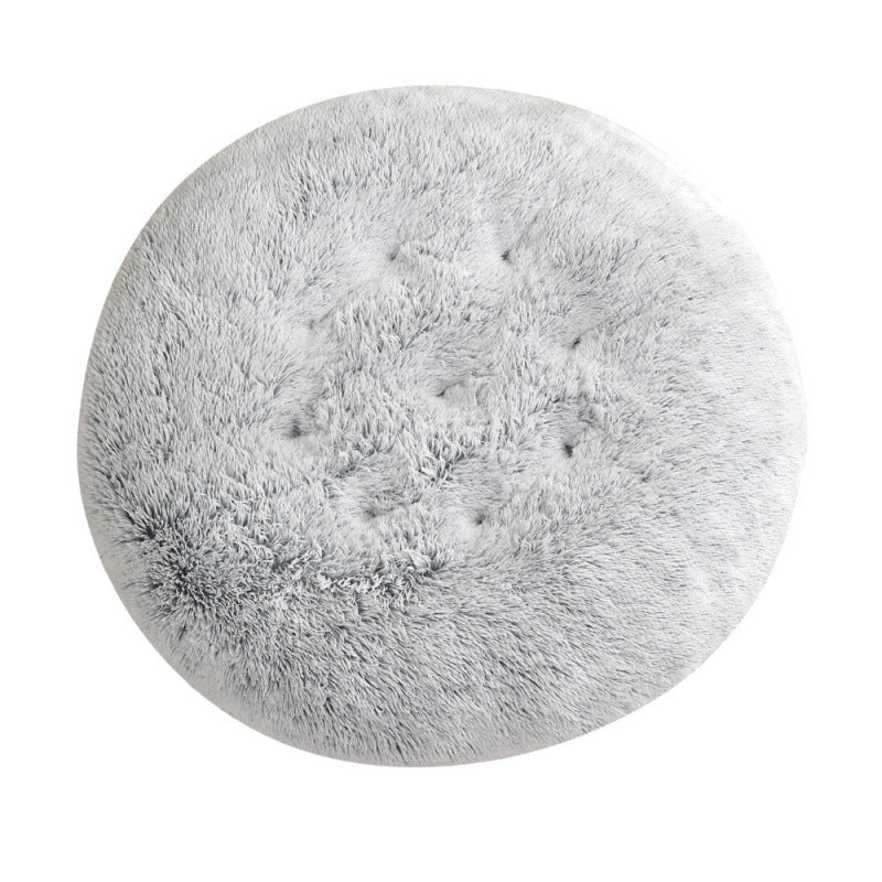Round Plush Warm Bed