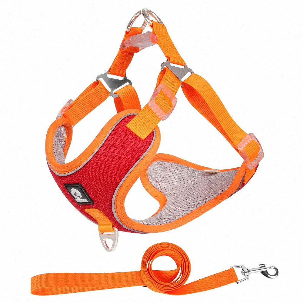 Breathable Adjustable Leash Harness