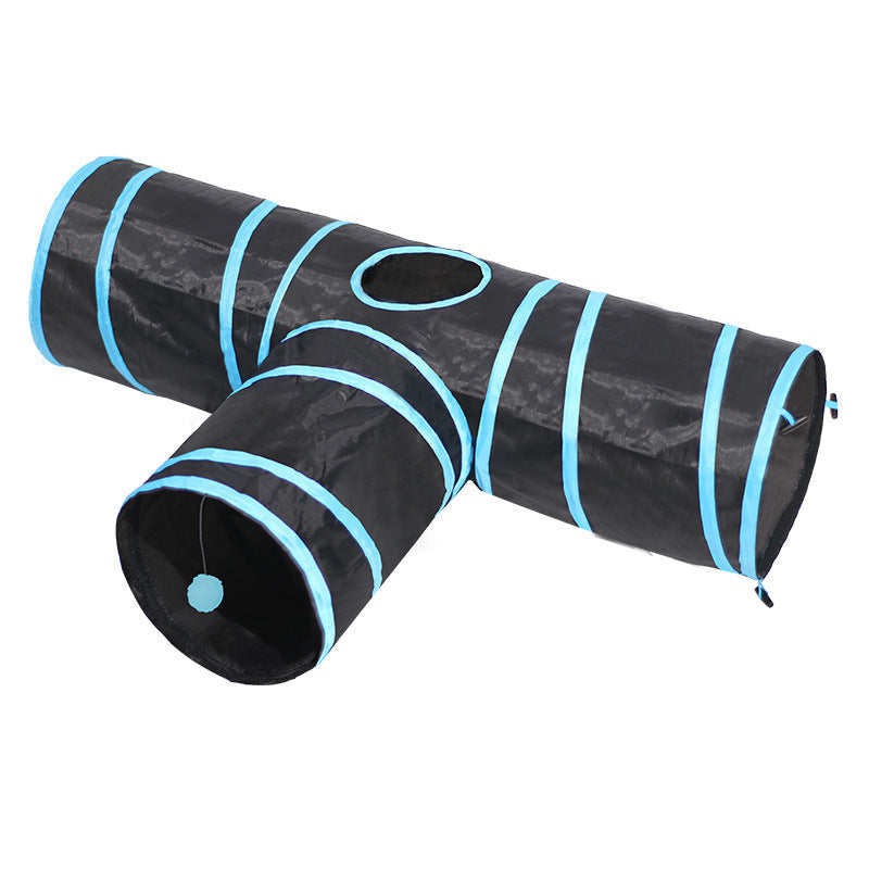 The Ultimate Fun Zone for Your Feline: Foldable Pet Tunnel Climbing Path Interactive Toy