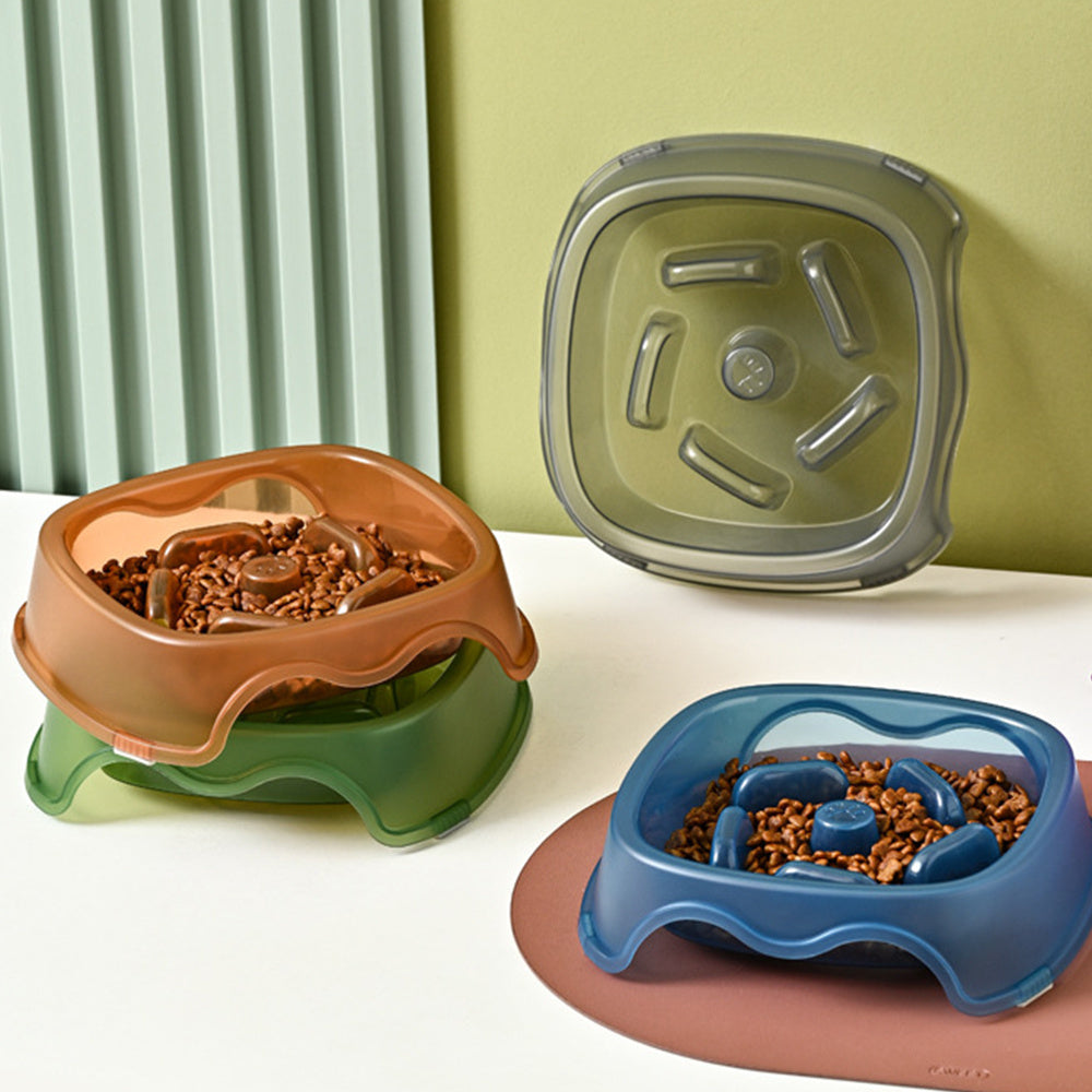 Pet Anti Choking Slow Feeding Water Bowl