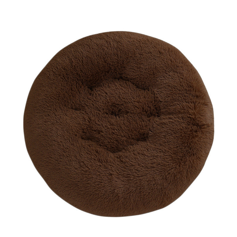 Round Plush Warm Pet Bed Mat