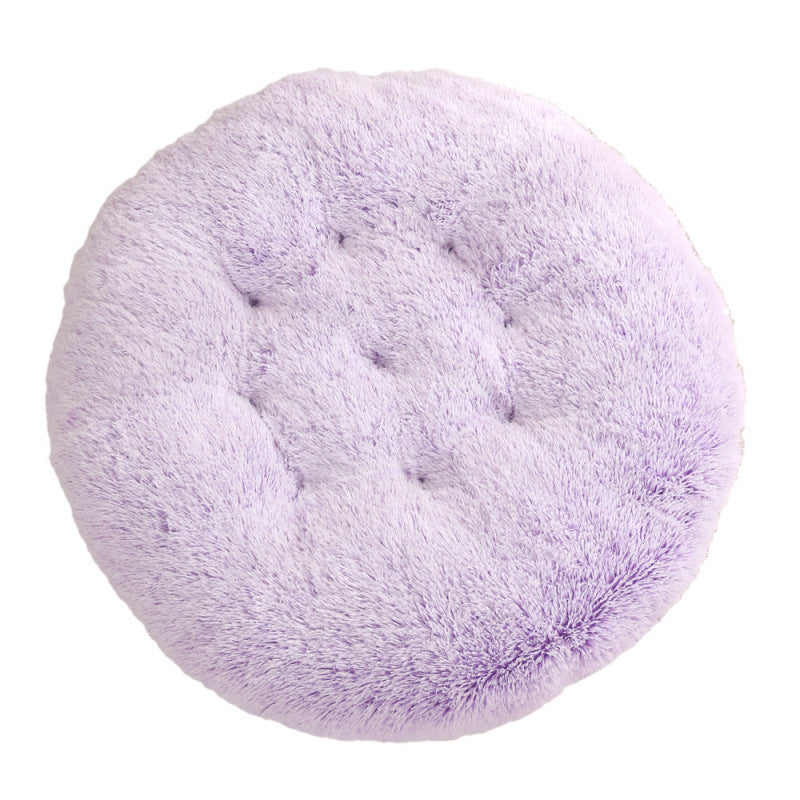 Round Plush Warm Pet Bed Mat