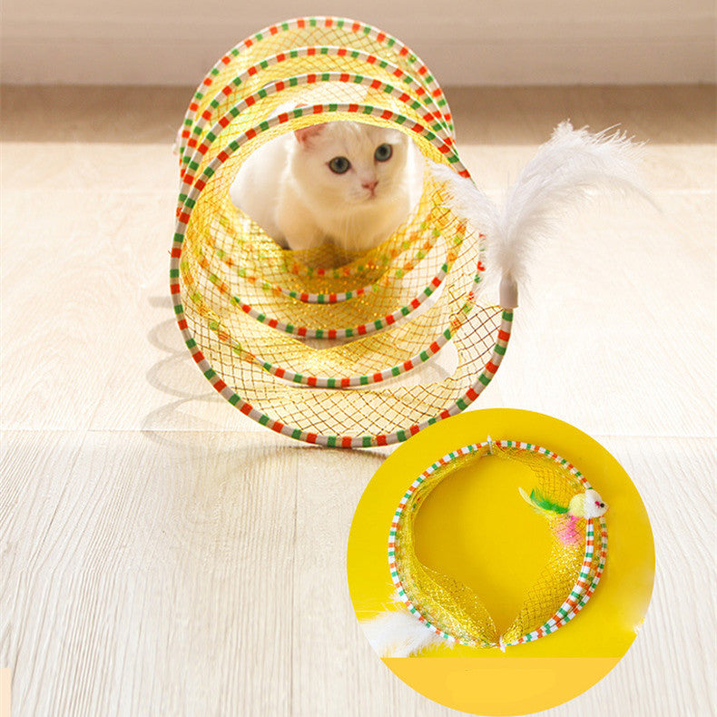 Foldable Pet Tunnel Storage Interactive Toy