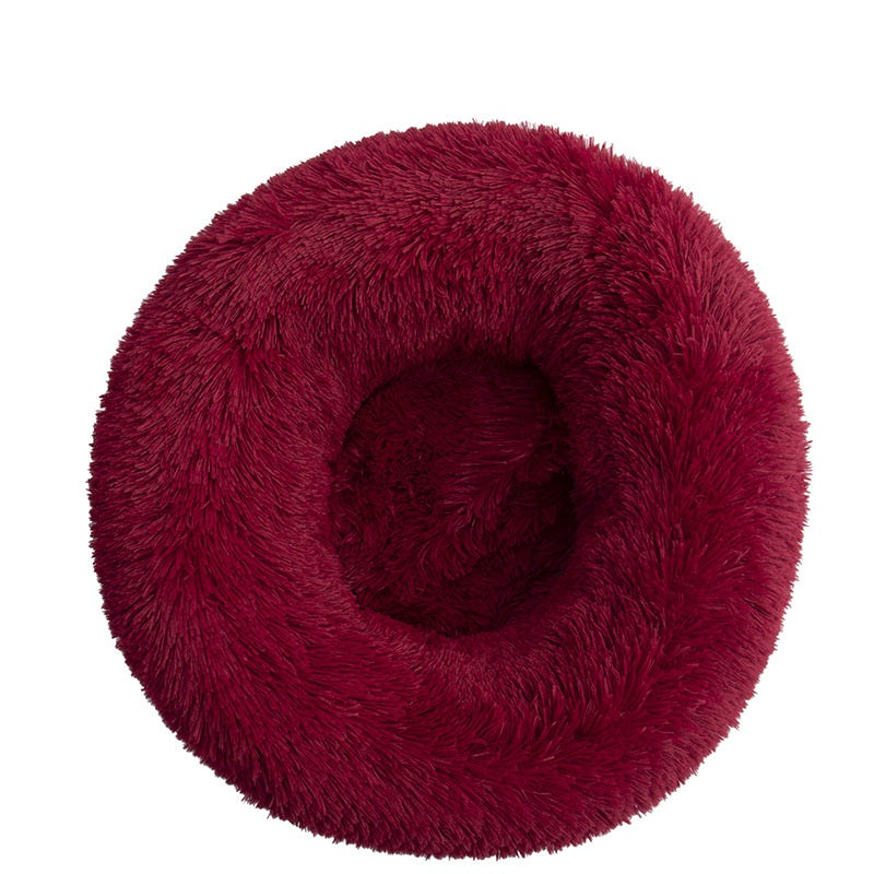 Winter Warm Pet Round Cotton Sleeping Bed Kennel