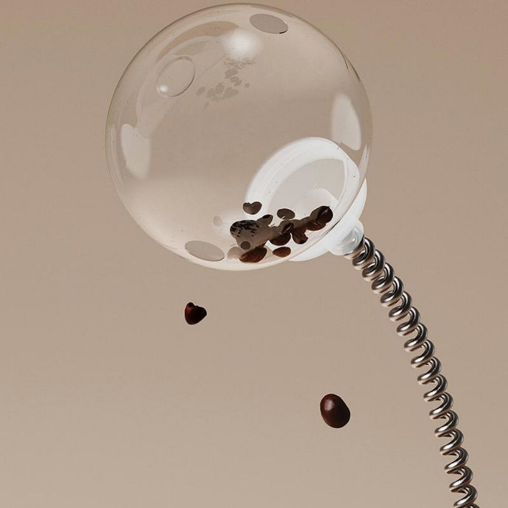 Interactive Pet Puzzle Ball Slow Feeder Spring Toy