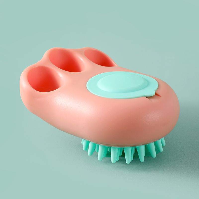 Pet Bath Massage Brush Grooming Comb Cleaning Tool