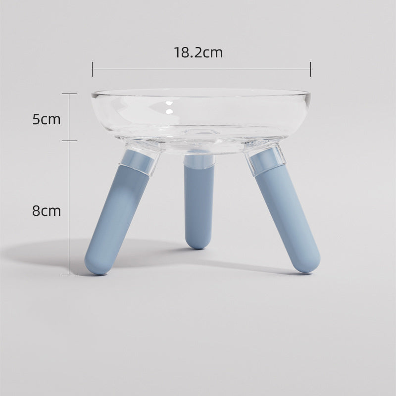 Pet Transparent Anti Knock Feeding Water Bowl
