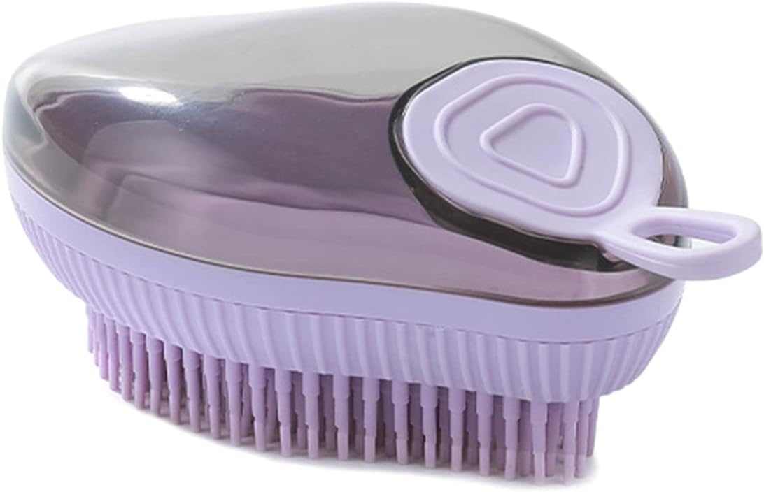 Pet Silicone Bath Shampoo Dispenser Grooming Brush Tool