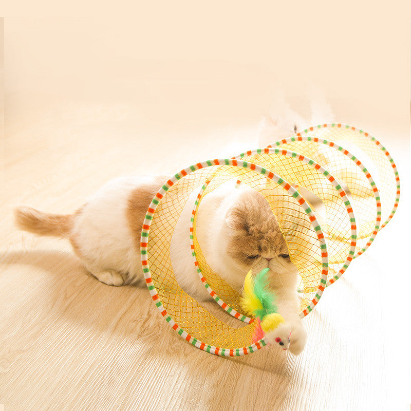 Foldable Pet Tunnel Storage Interactive Toy