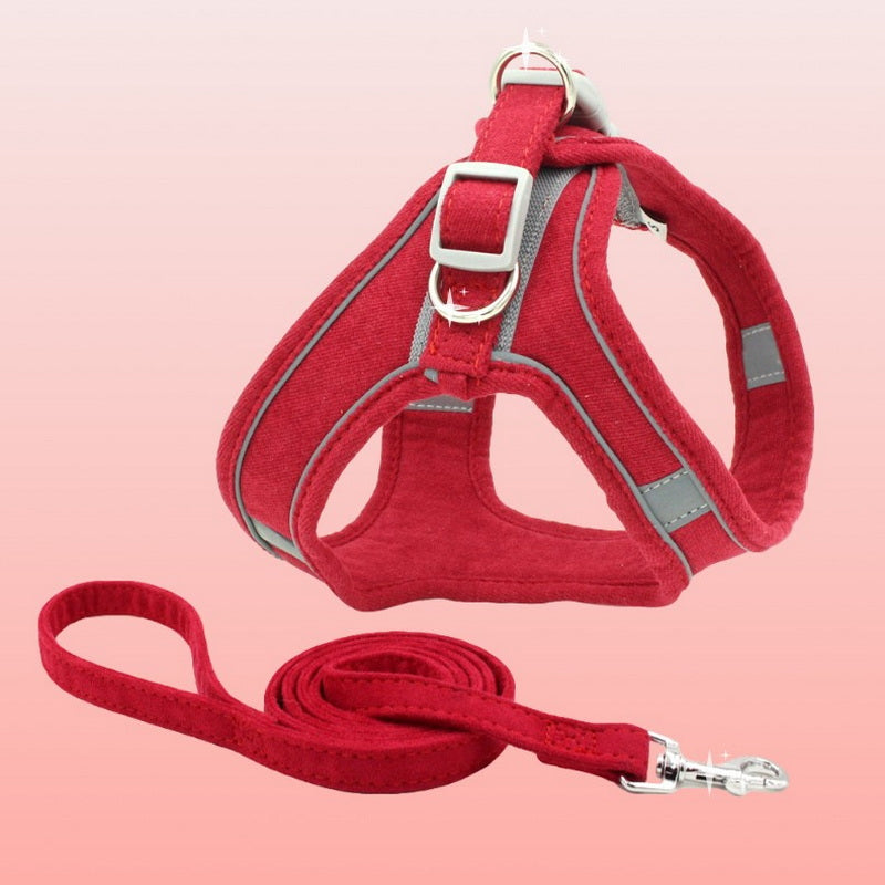 Pet Vest Chest Harness Leash Control Safety Lead