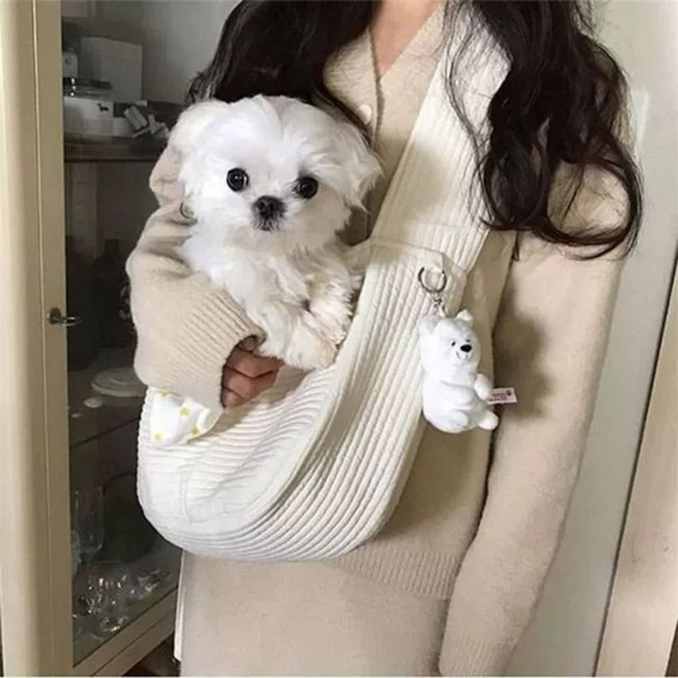 Pet Canvas Breathable Shoulder Tote Carrier Bag