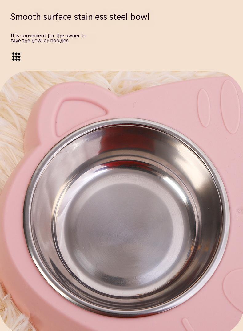 Pet Bowl Drinking Water Feeding Rice Basin Food Dish