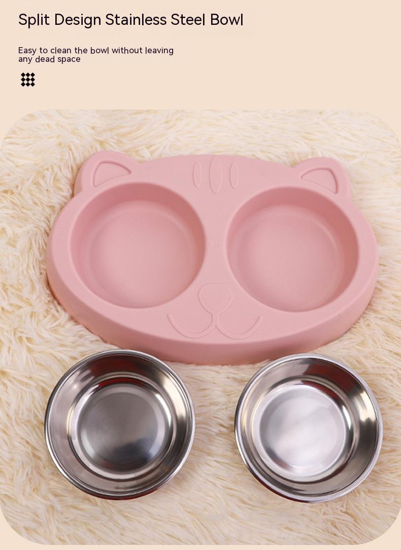 Pet Bowl Drinking Water Feeding Rice Basin Food Dish