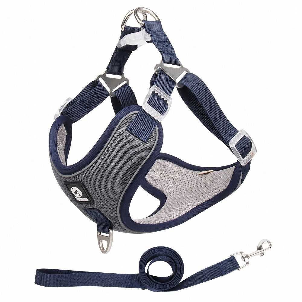 Pet Breathable Adjustable Harness Leash Set