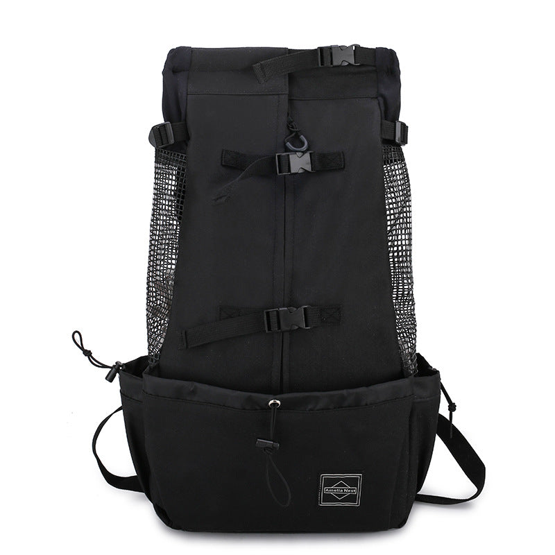 Pet Carrier Double Shoulder Backpack Portable Travel Bag
