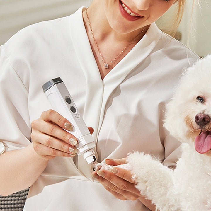 Pet Nail Trimmer Dual Light Automatic Grooming Device