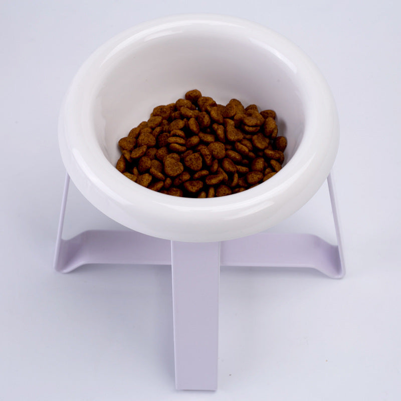 Pet Anti Slip Iron Stand Feeding Bowl Water Feeder