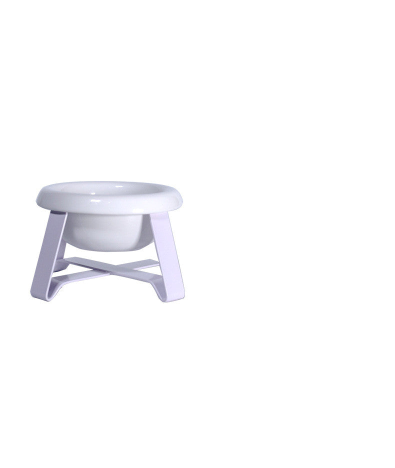 Pet Anti Slip Iron Stand Feeding Bowl Water Feeder