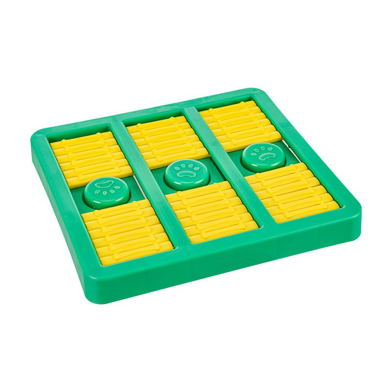 Rotating Interactive Pet Toy With Slow Feeding Food Dispenser