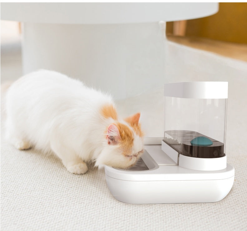 Pet Automatic Feeding Water Fountain Bowl 1.5L Capacity