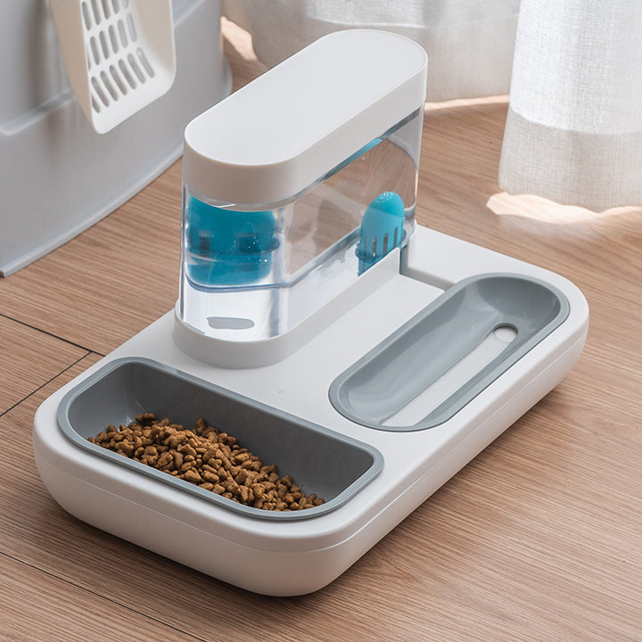 Pet Automatic Feeding Water Fountain Bowl 1.5L Capacity
