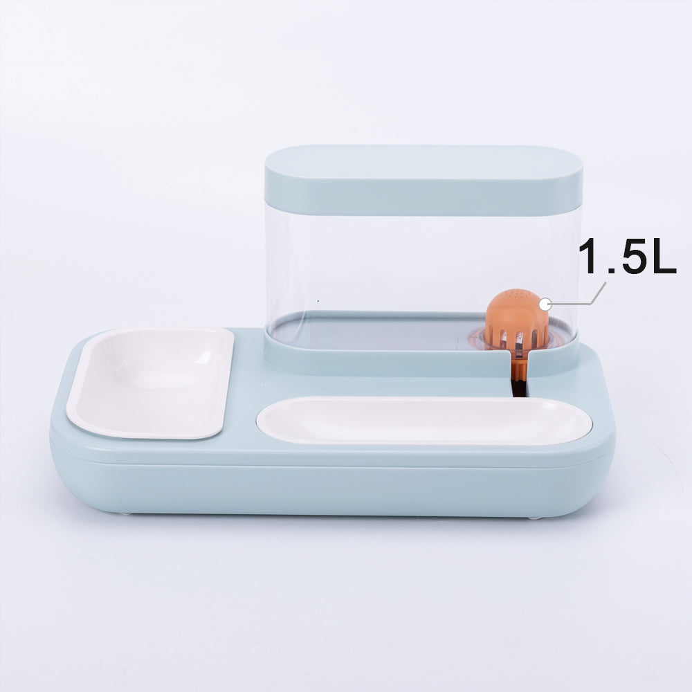Pet Automatic Feeding Water Fountain Bowl 1.5L Capacity
