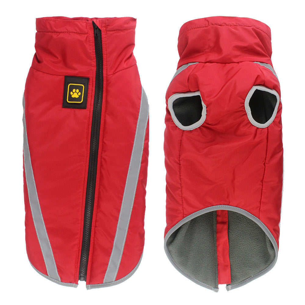Pet Winter Reflective Padded Warm Jacket Apparel