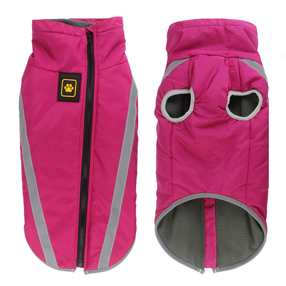 Pet Winter Reflective Padded Warm Jacket Apparel