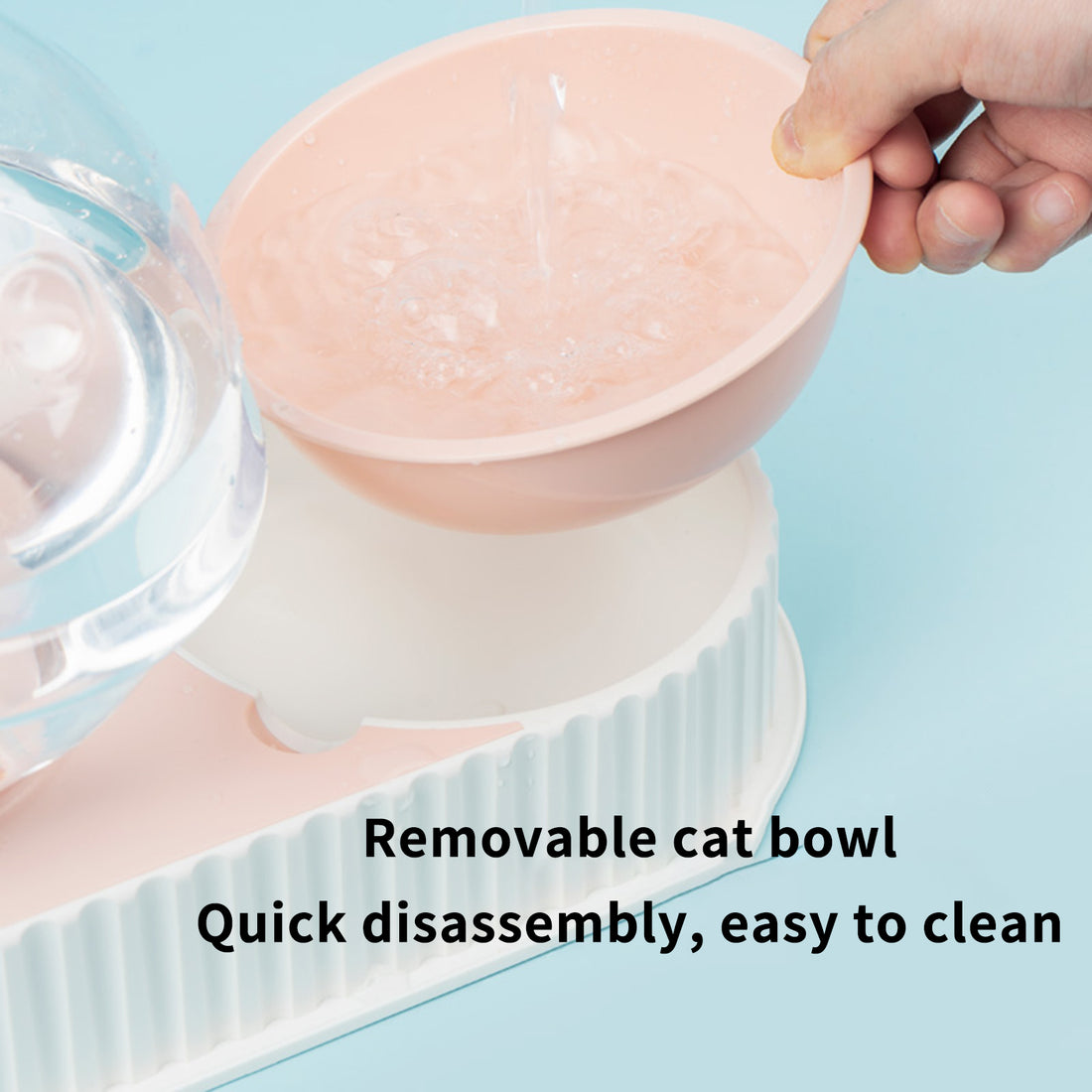 Automatic Plastic Pet Feeding and Water Bowl
