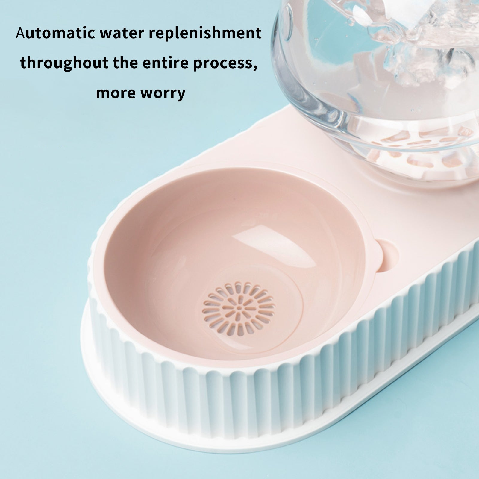 Automatic Plastic Pet Feeding and Water Bowl