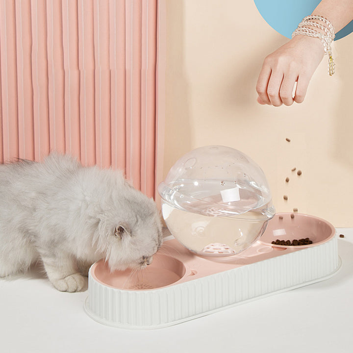 Automatic Plastic Pet Feeding and Water Bowl