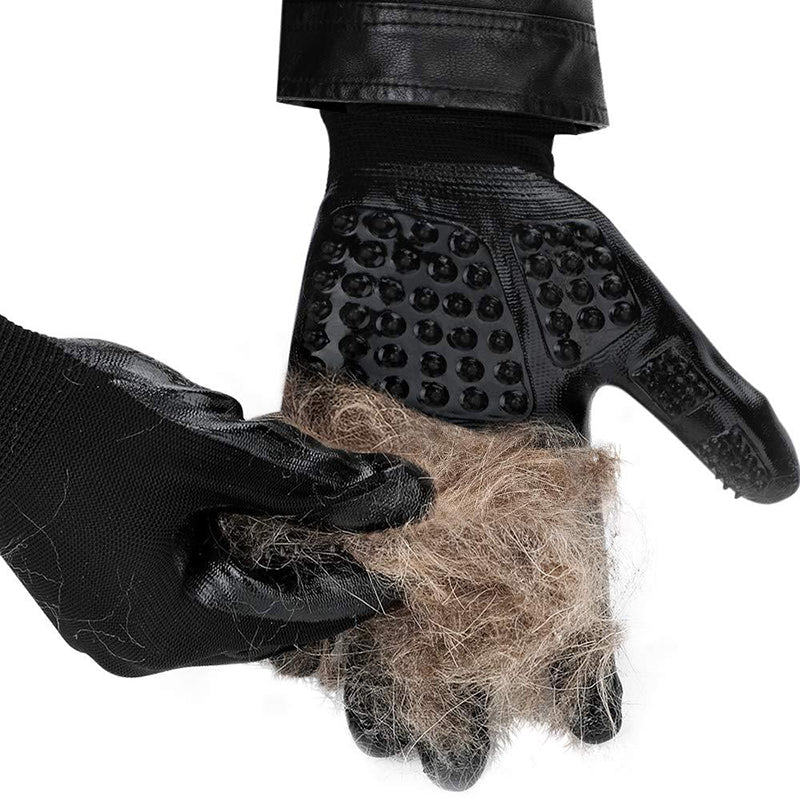 Pet Grooming Glove Shedding Massage Hair Remover Brush