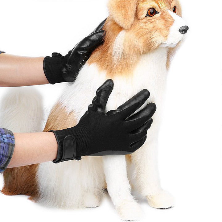Pet Grooming Glove Shedding Massage Hair Remover Brush