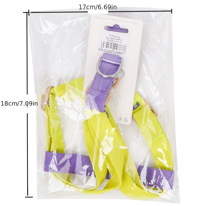 Pet Harness Set Anti-Escape Vest Chest Leash Cotton Designer