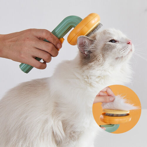 Pet Pumpkin Self-Cleaning Slicker Grooming Brush