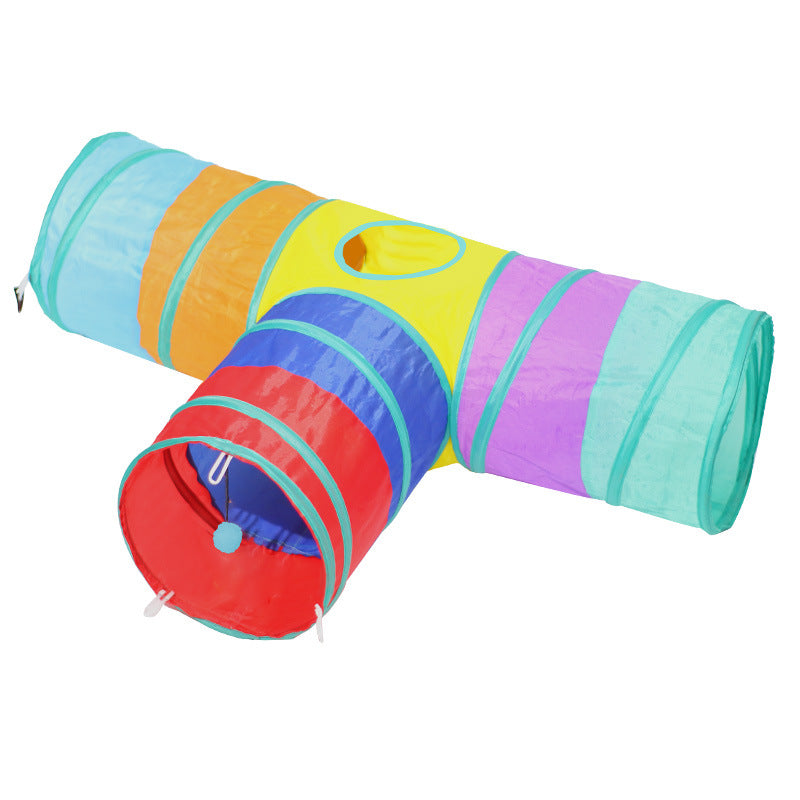 Foldable Pet Tunnel Climbing Path Interactive Toy
