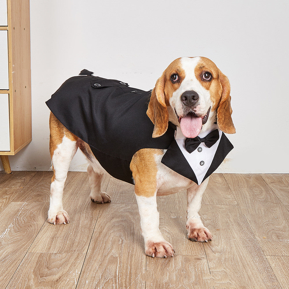 Pet Swallowtail Wedding Suit Formal Jacket Outfit