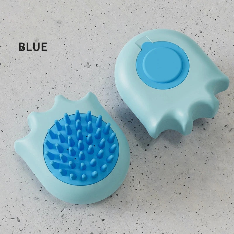 Pet Bath Shampoo Massage Grooming Comb Cleaning Brush