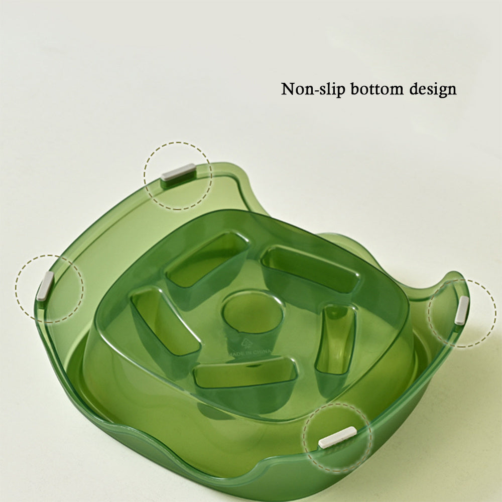 Pet Anti Choking Slow Feeding Water Bowl