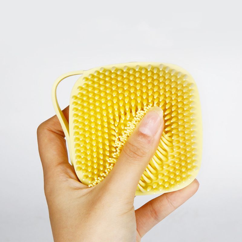 Soft Silicone Pet Bath Grooming Shampoo Dispenser Brush