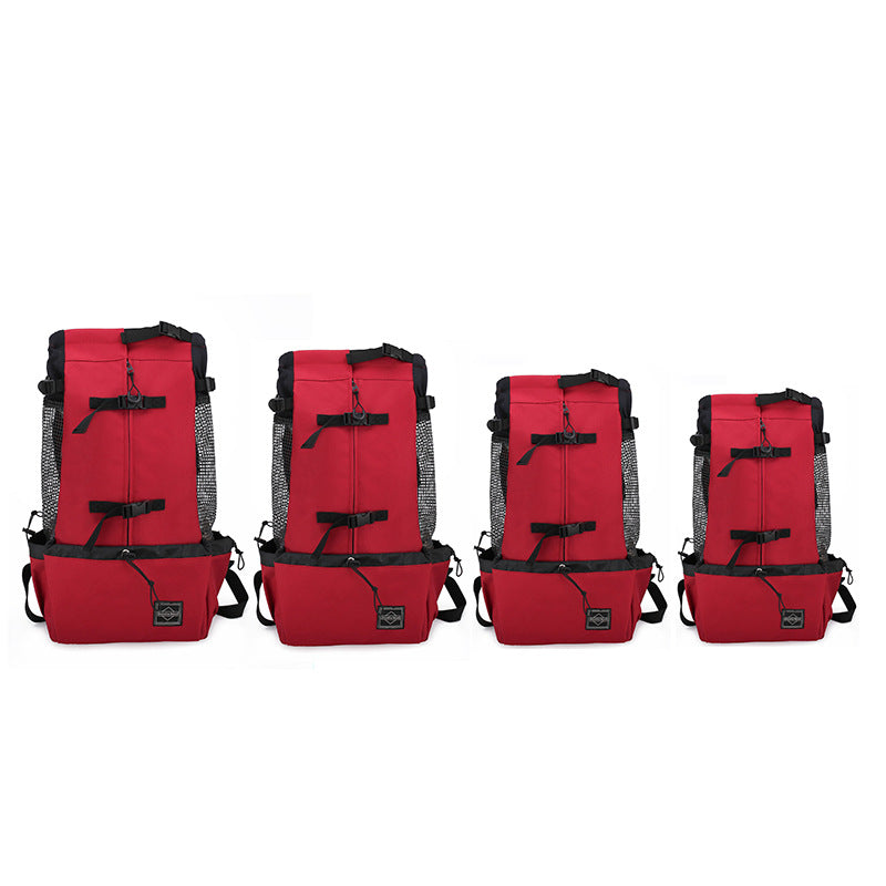 Pet Carrier Double Shoulder Backpack Portable Travel Bag