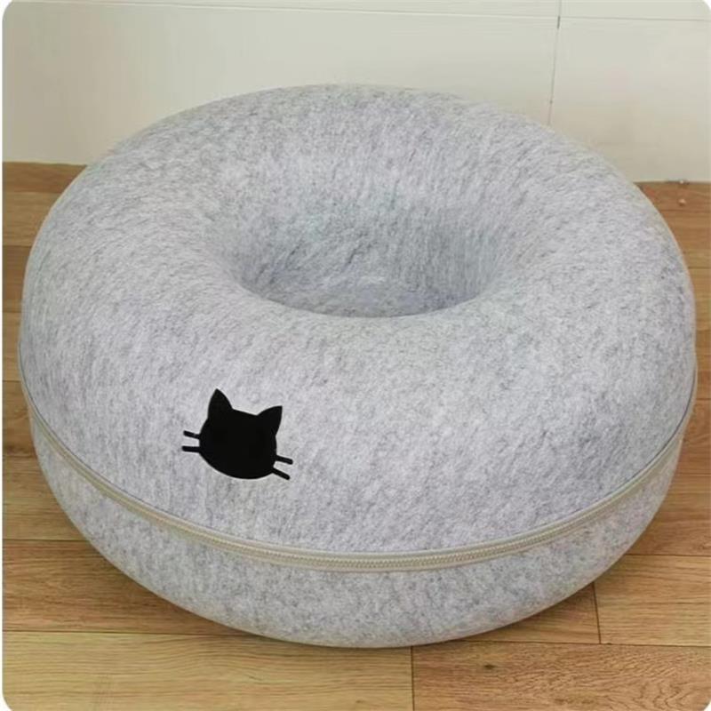 Comfortable Round Pet Tunnel Bed Interactive Toy