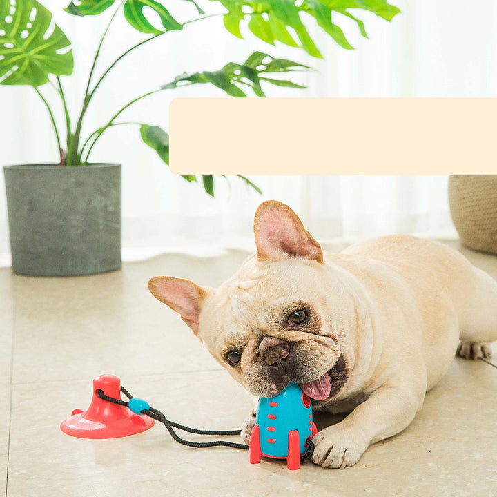 Rocket Shape Pet Food Dispenser Bite Resistant Toy