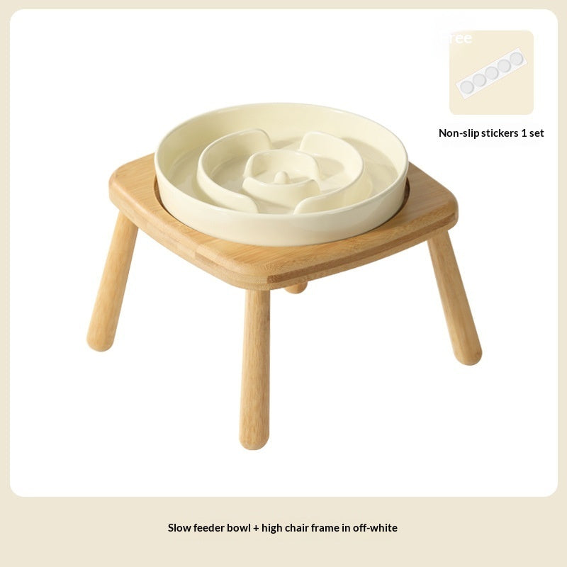 Pet Ceramic Slow Feeding Anti Choking Bowl