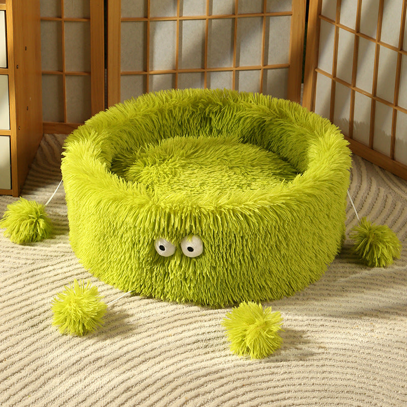 Pet Winter Warm Round Nest Bed House Soft Cushion