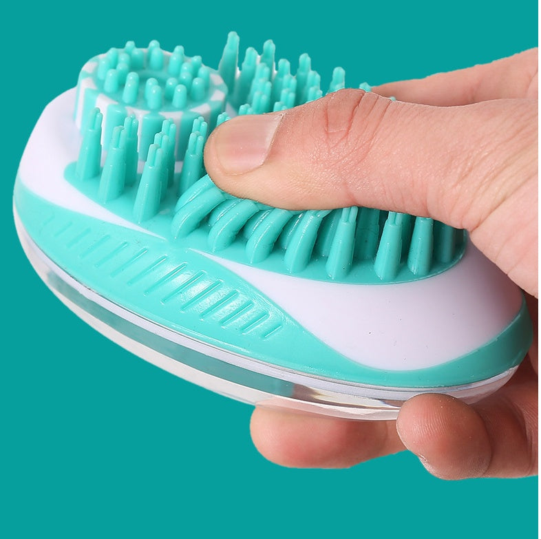 Pet Bath Massage Grooming Brush Cleaning Tool