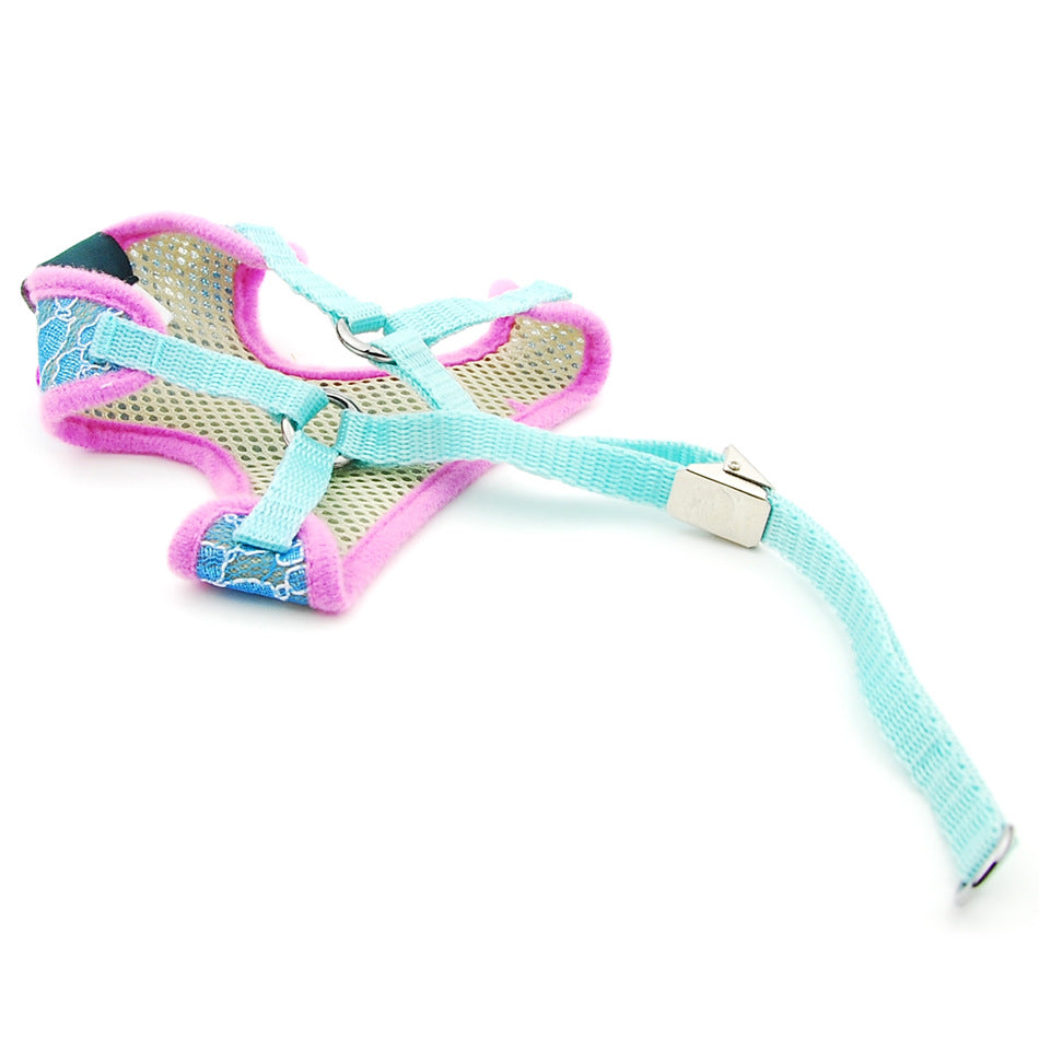 Pet Undershirt Chest Harness Leash Set