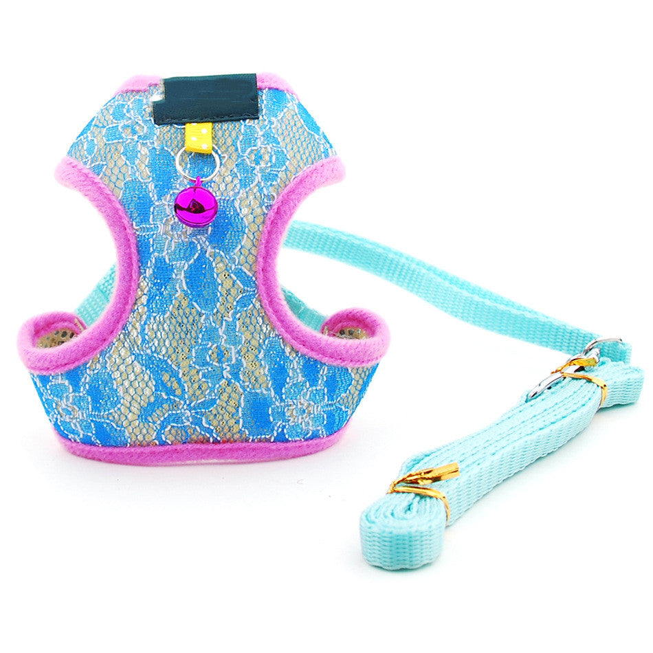 Pet Undershirt Chest Harness Leash Set