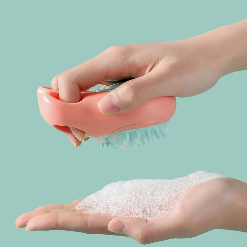 Pet Bath Massage Brush Grooming Comb Cleaning Tool